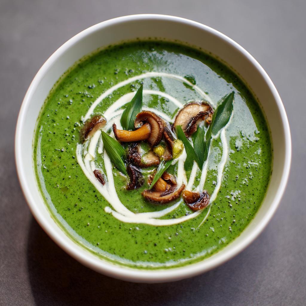 Bärlauch-Steinpilzsuppe - detail 1