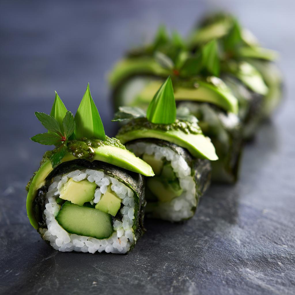 Bärlauch-Sushi - detail 1