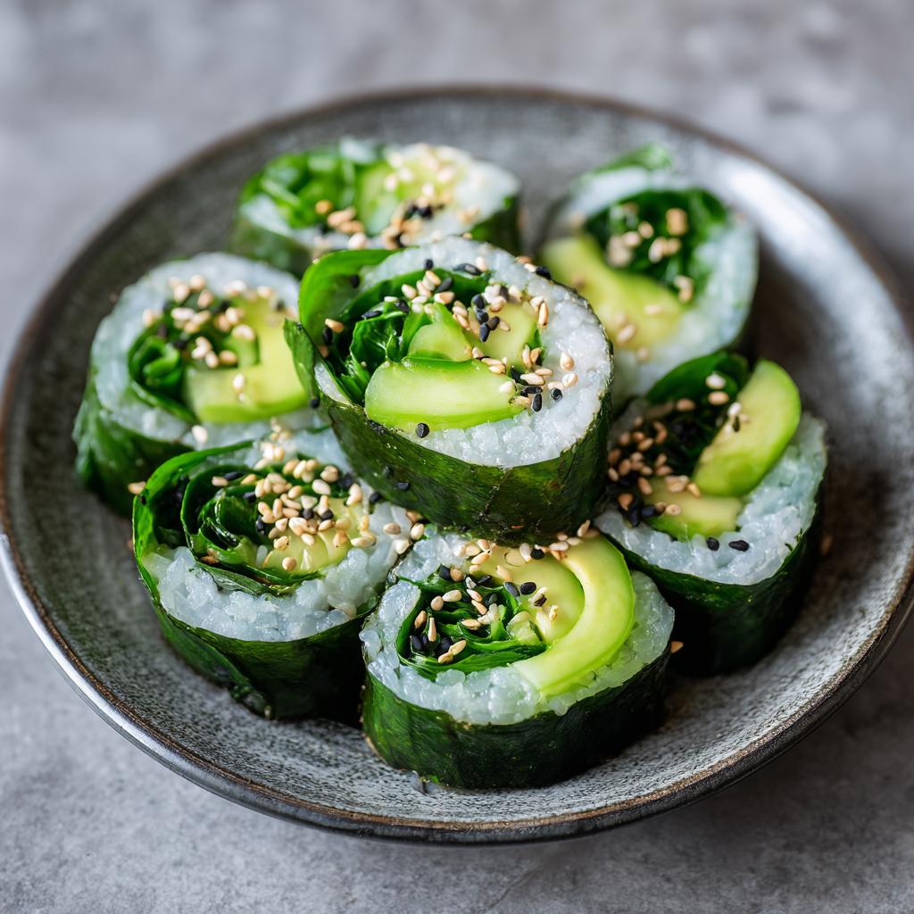 Bärlauch-Sushirollen