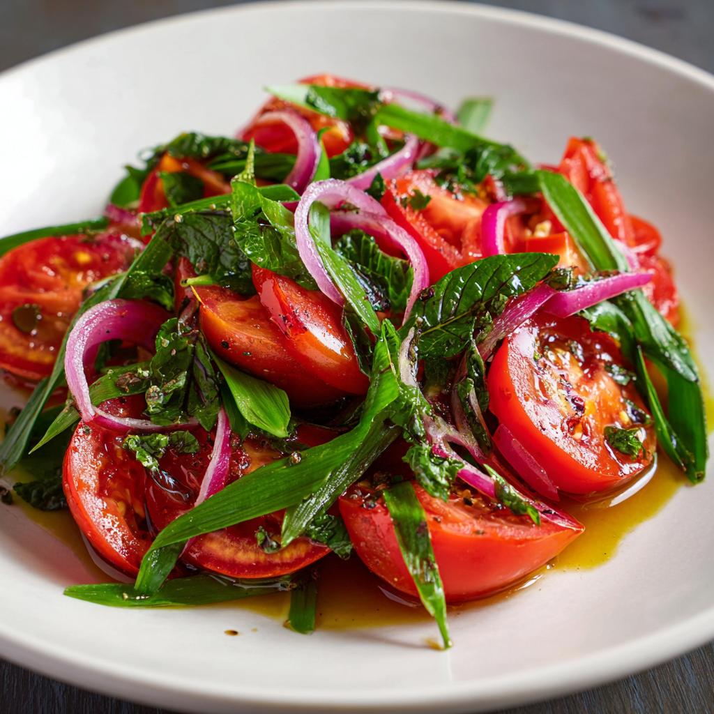 Bärlauch-Tomatensalat - detail 1