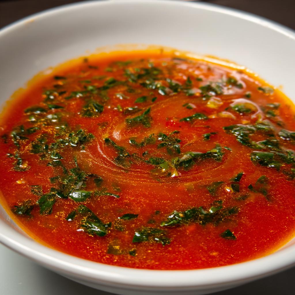 Bärlauch-Tomatensuppe