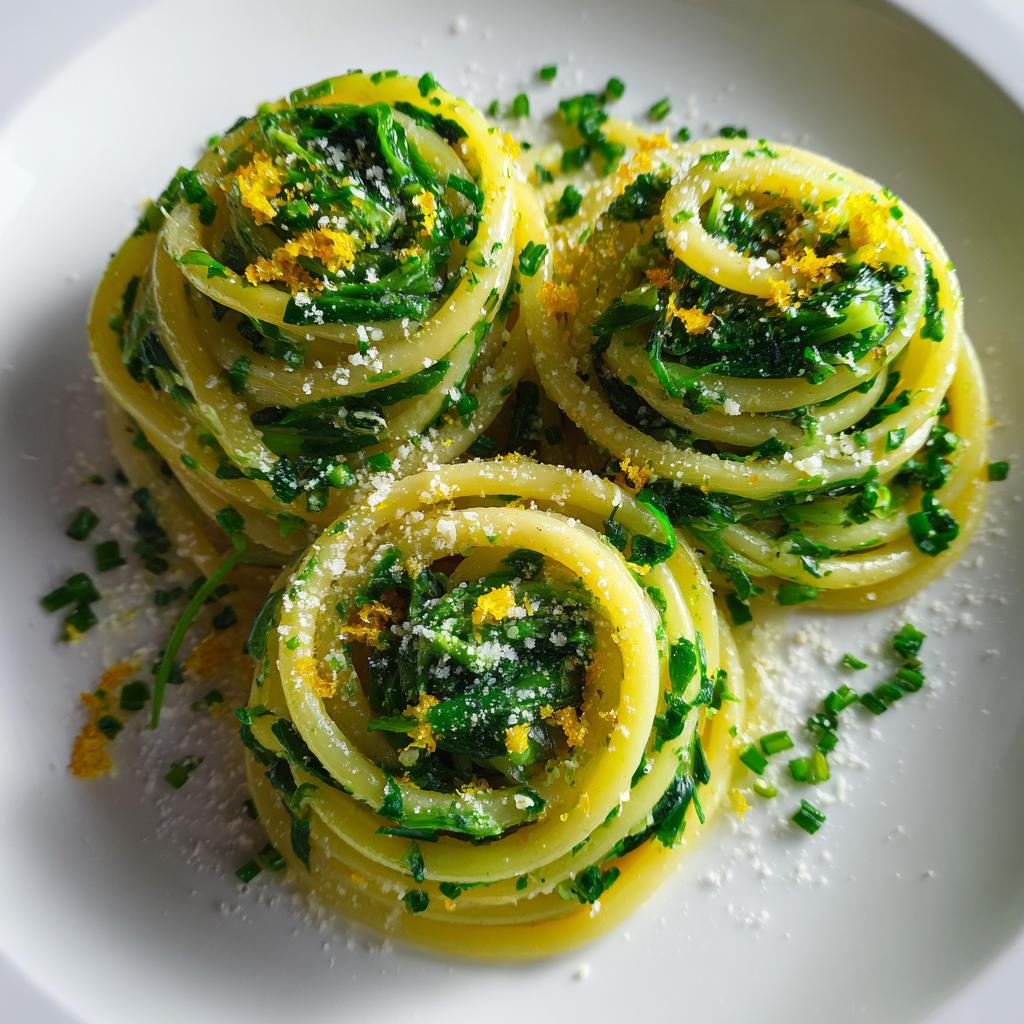 Bärlauch-Zitronenpasta - detail 1