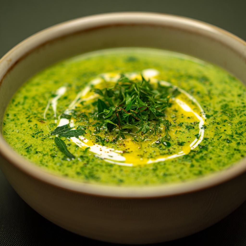 Bärlauch-Zitronensuppe - detail 1
