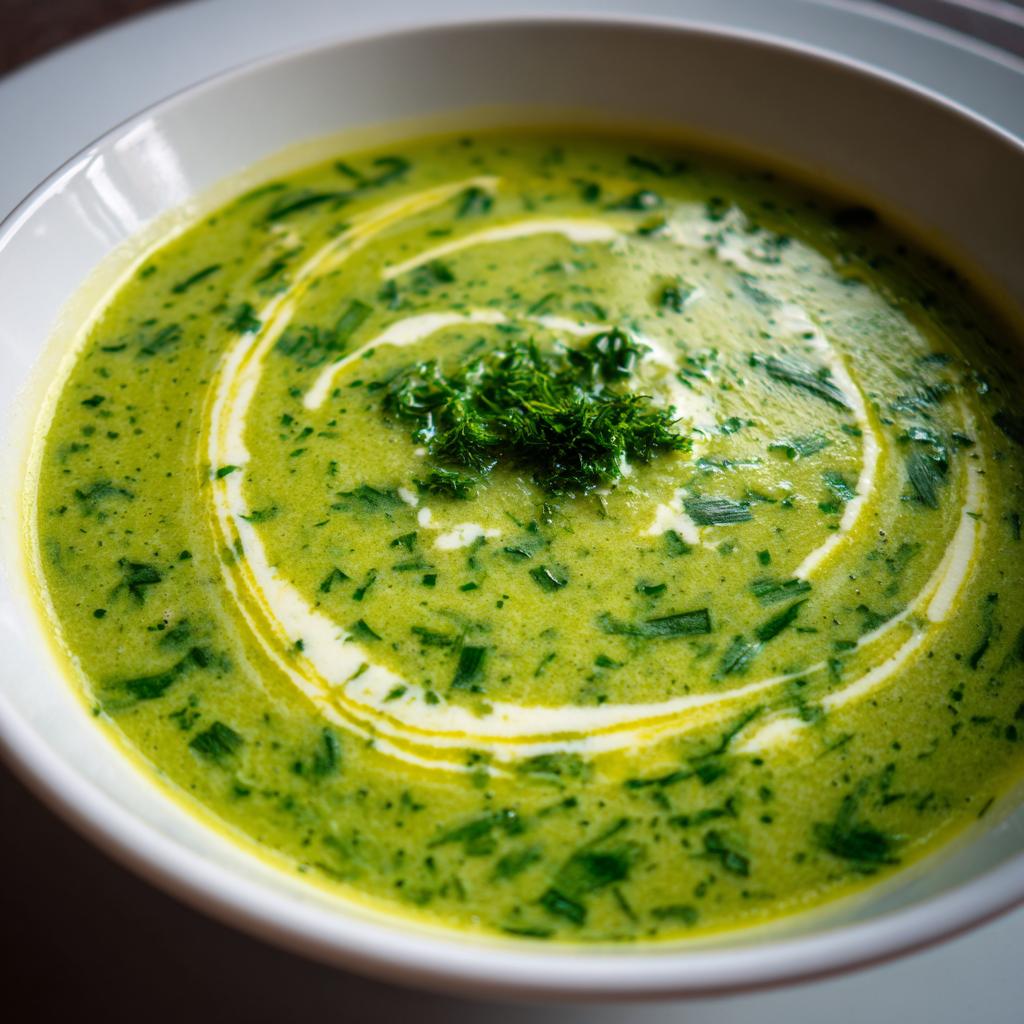 Bärlauch-Zitronensuppe