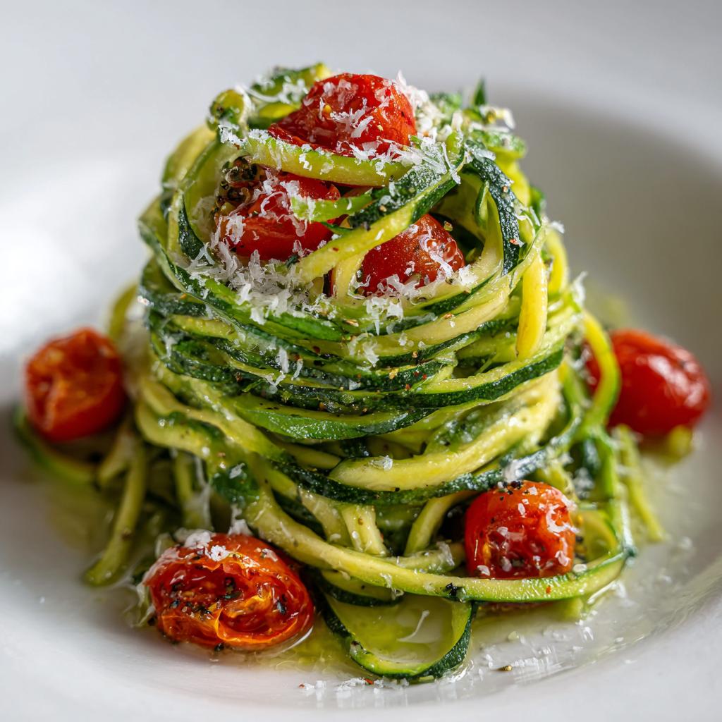 Bärlauch-Zucchini-Nudeln