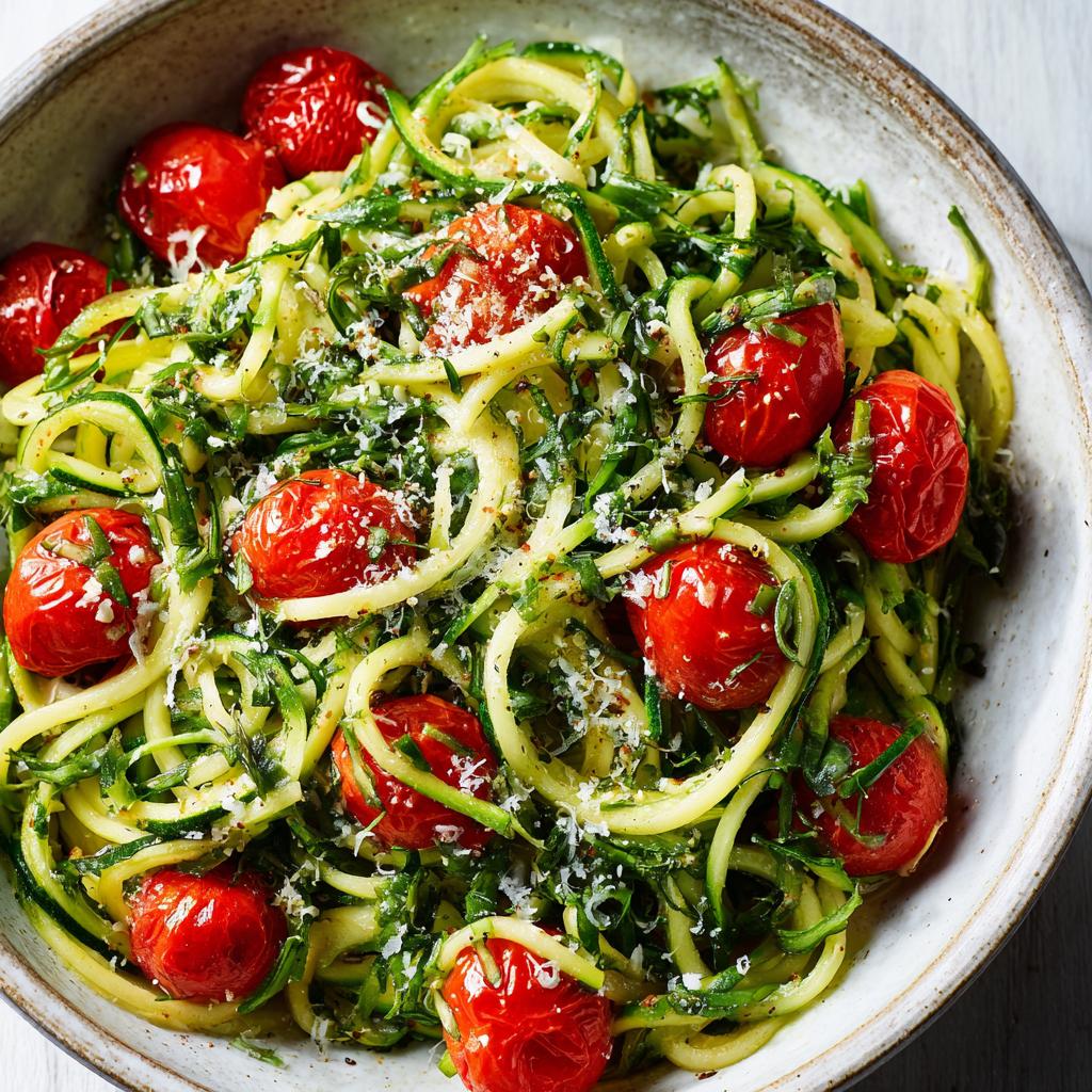 Bärlauch-Zucchini-Nudelpfanne - detail 1