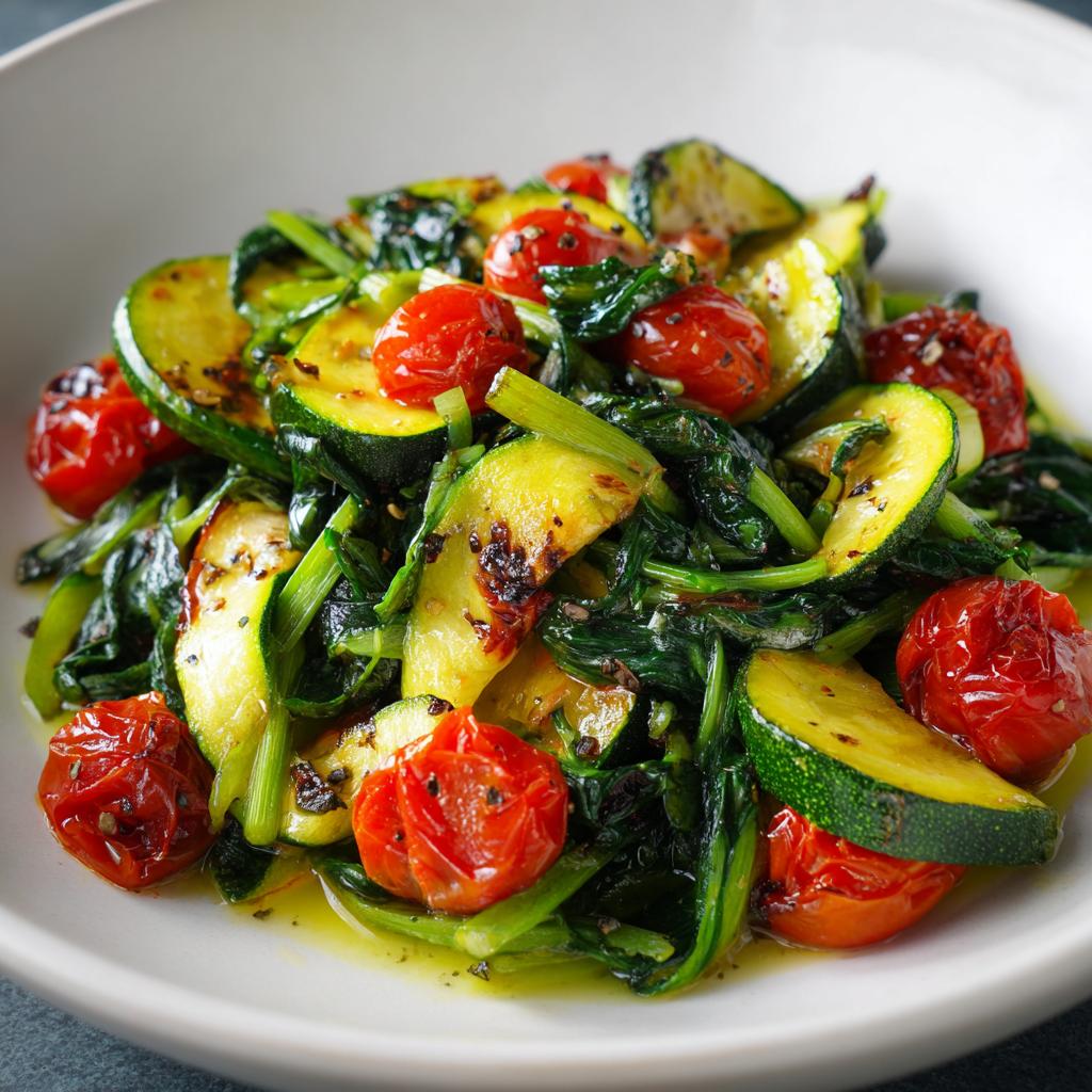 Bärlauch-Zucchini-Pfanne