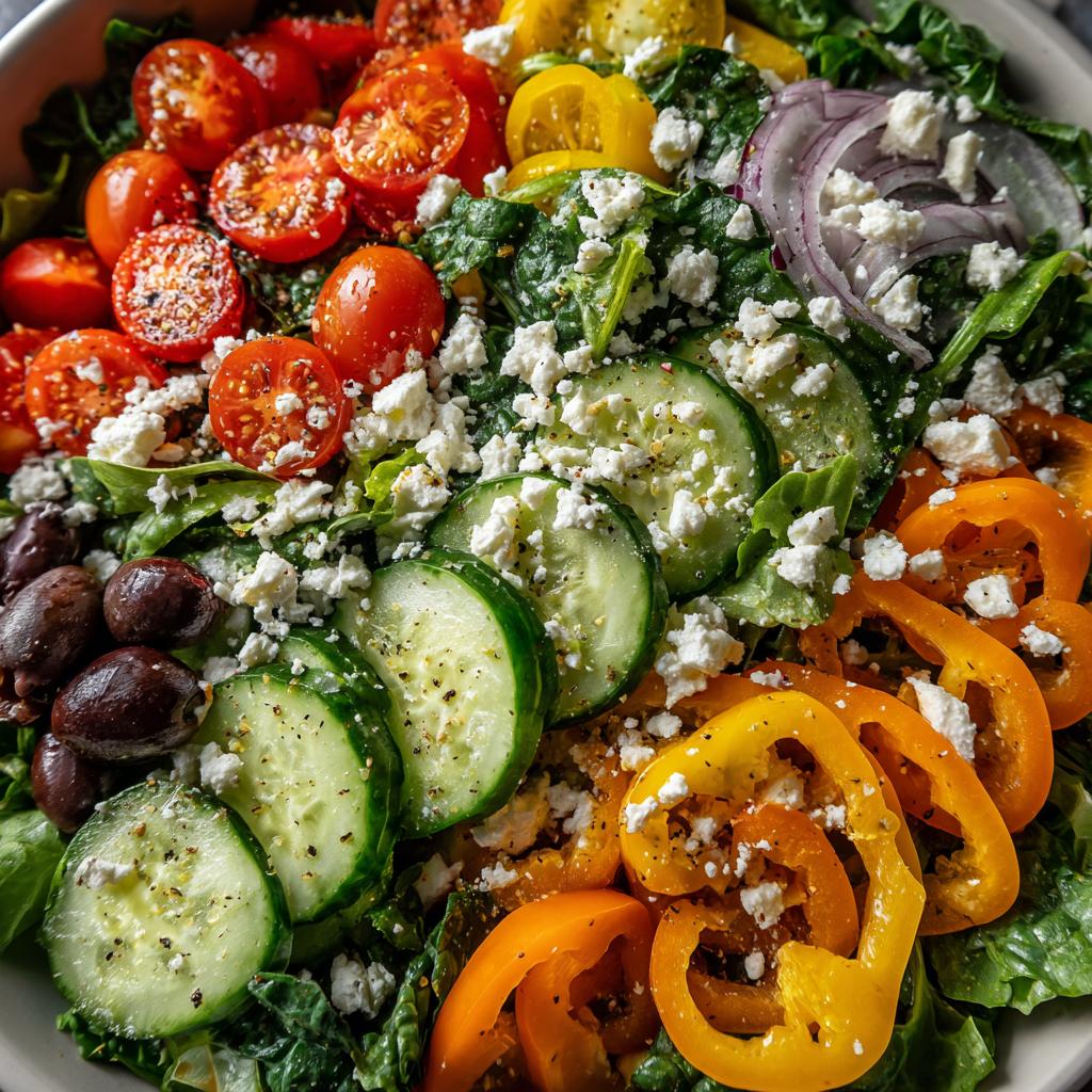 Bunter Salat mit Feta