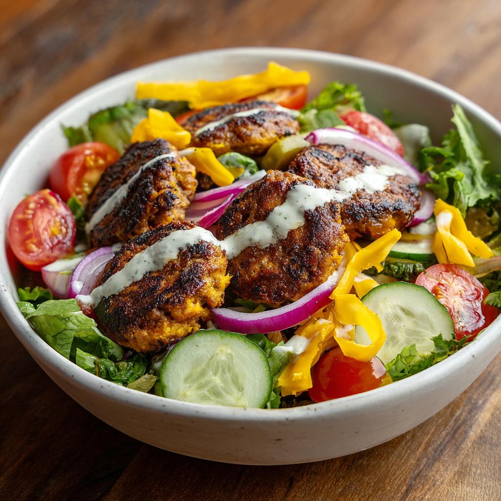 Burger Salat - detail 1