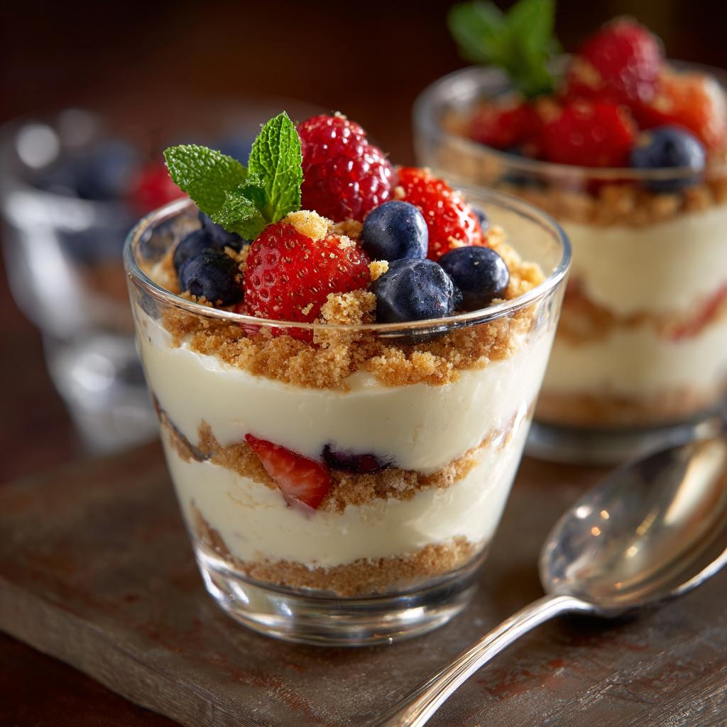 Cheesecake Dessert im Glas