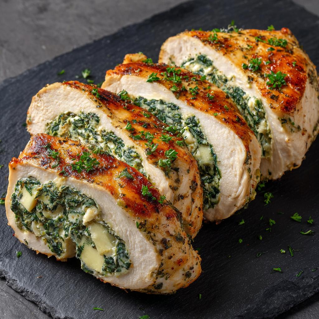 Cremige Hähnchenbrust mit Käse