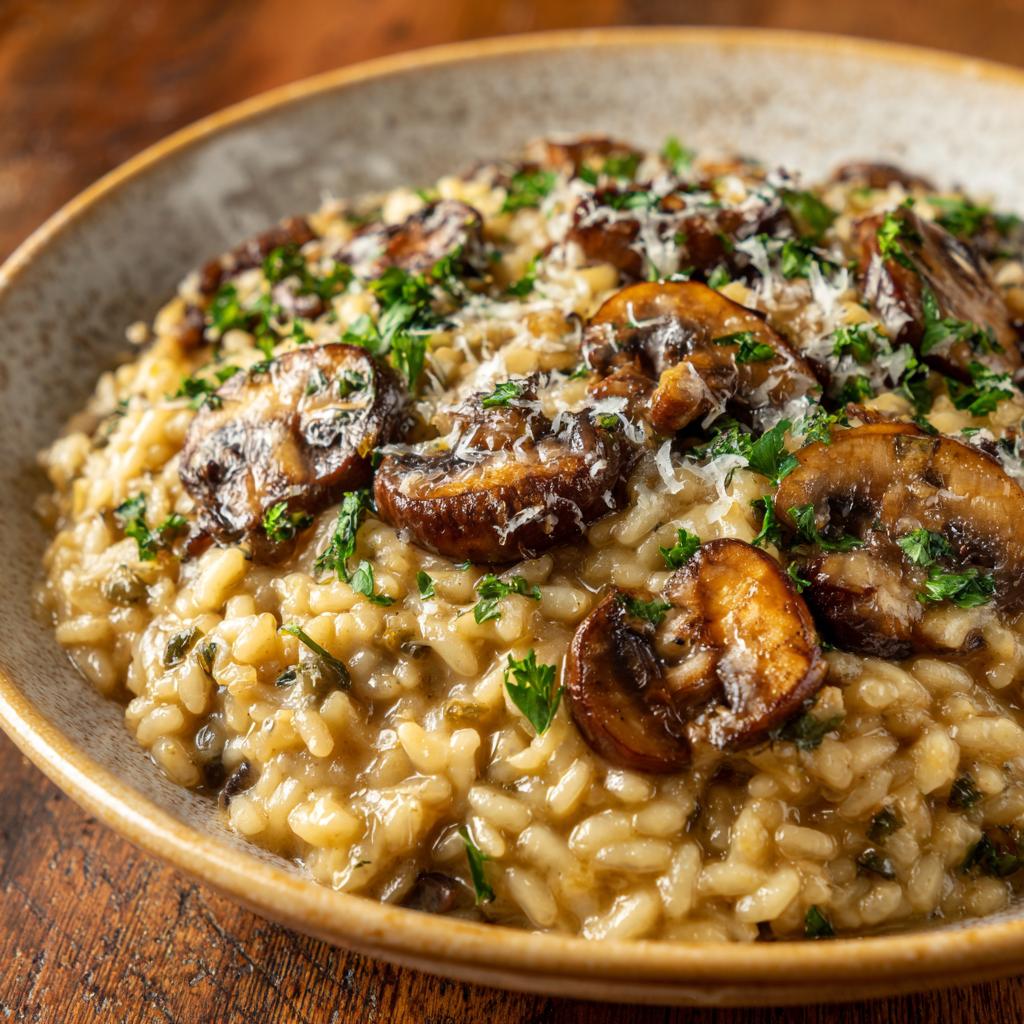 Cremiges Pilzrisotto - detail 1