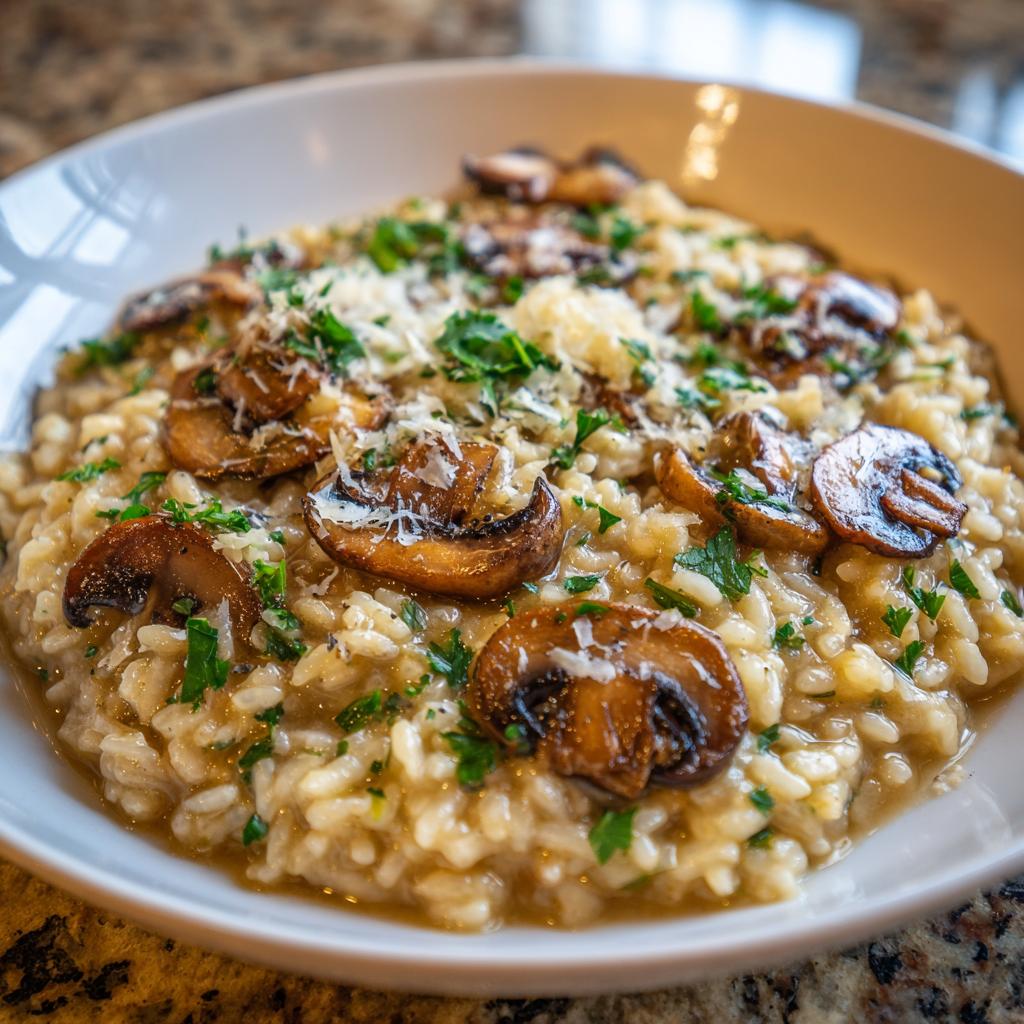 Cremiges Pilzrisotto
