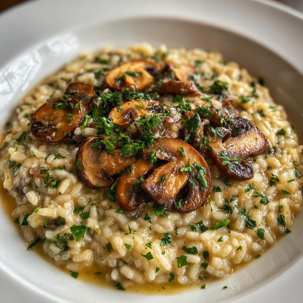 Cremiges Pilzrisotto