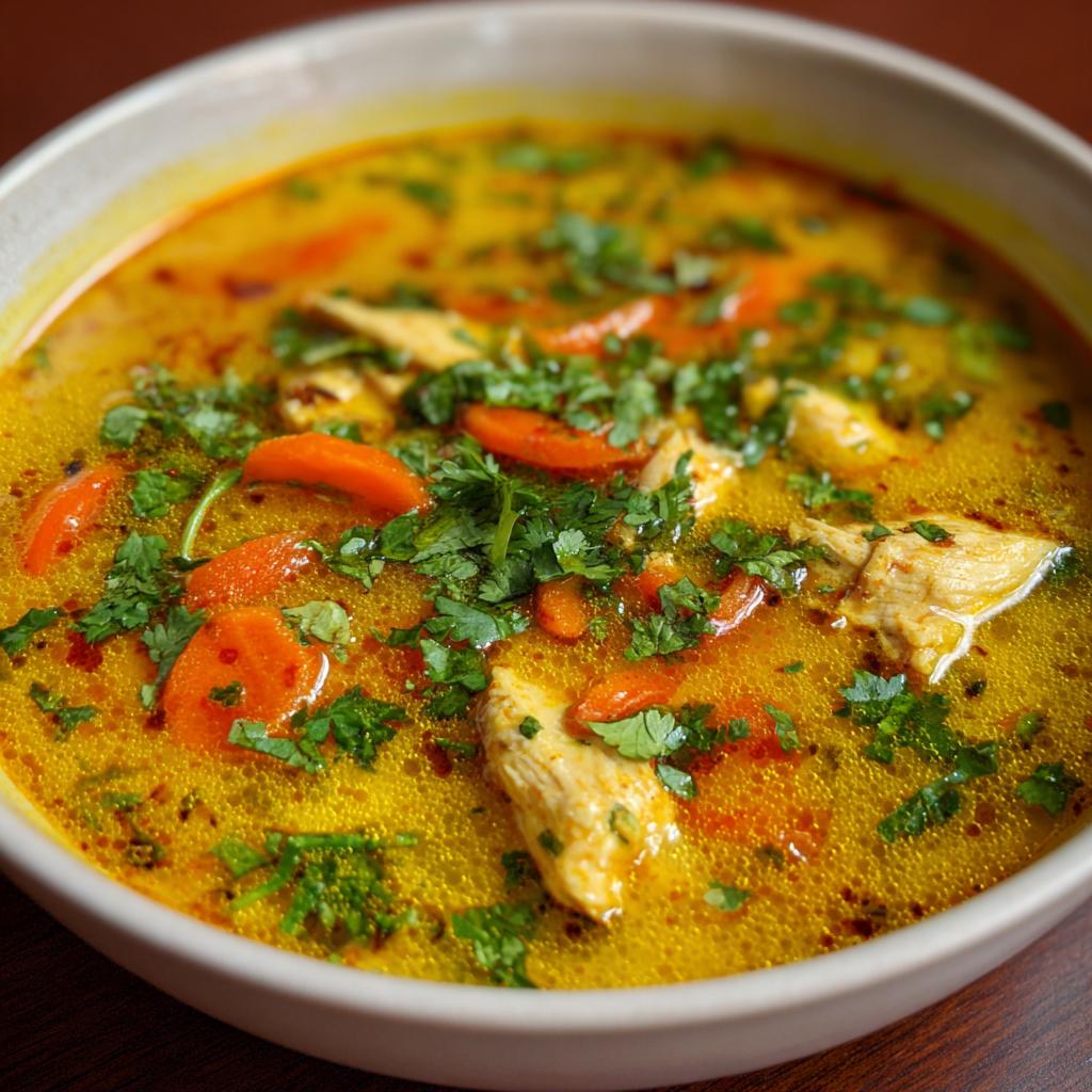 Curry-Hühnchen-Suppe - detail 1