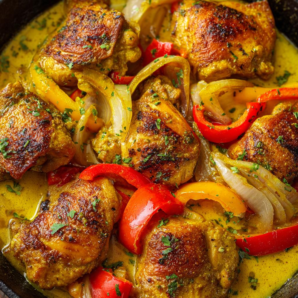 Curry-Hähnchen aus dem Ofen