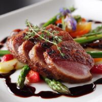 Entenbrust mit Balsamico und Honig