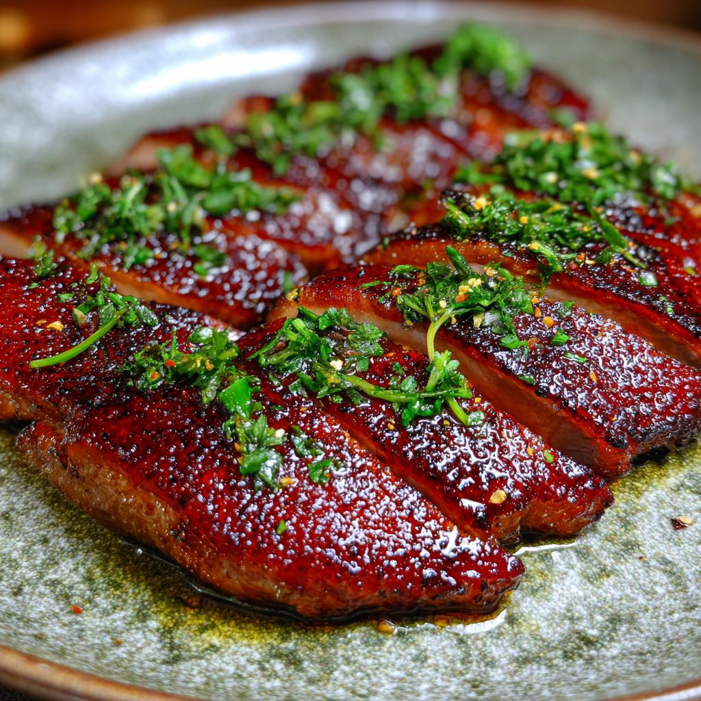 Entenbrust mit Honig-Balsamico-Glasur - detail 1