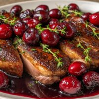 Entenbrust mit Kirschsauce
