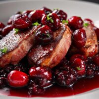 Entenbrust mit Kirschsauce