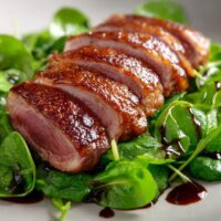 Entenbrust mit Lamm'salat