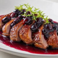 Entenbrust mit Pflaumensauce