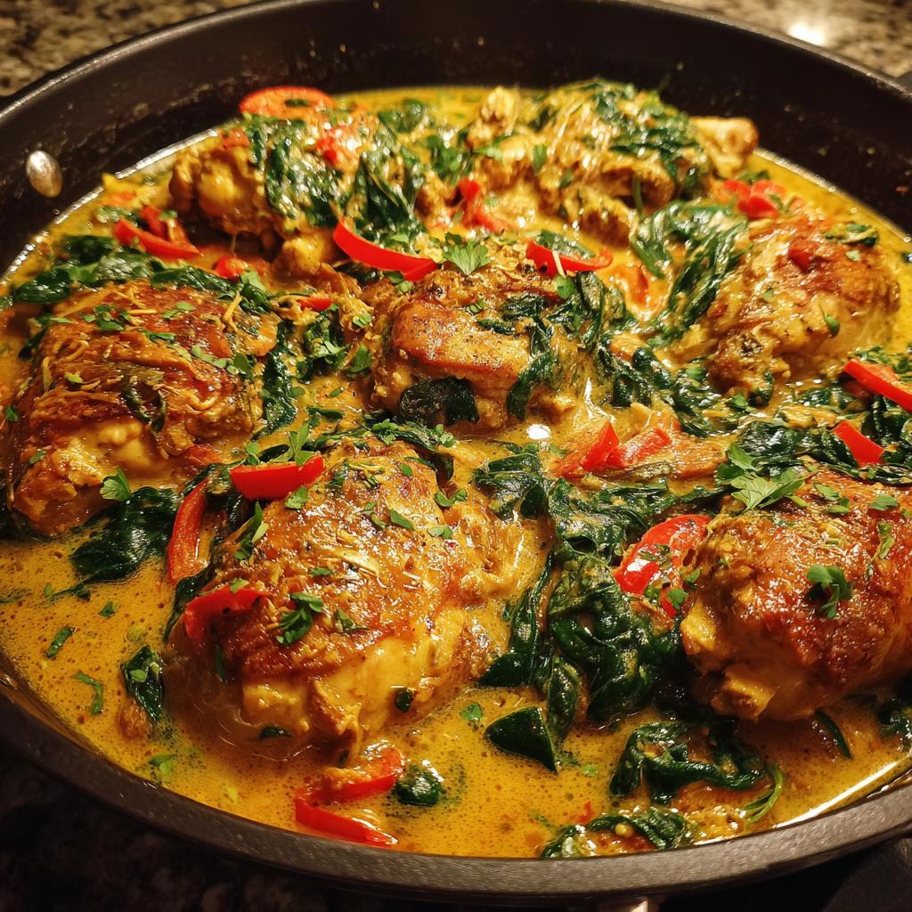 Erdnuss-Kokos-Curry-Hühnchen - detail 1
