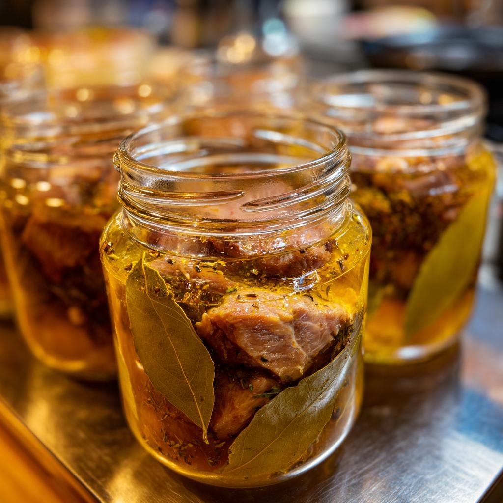 Fleisch Einkochen