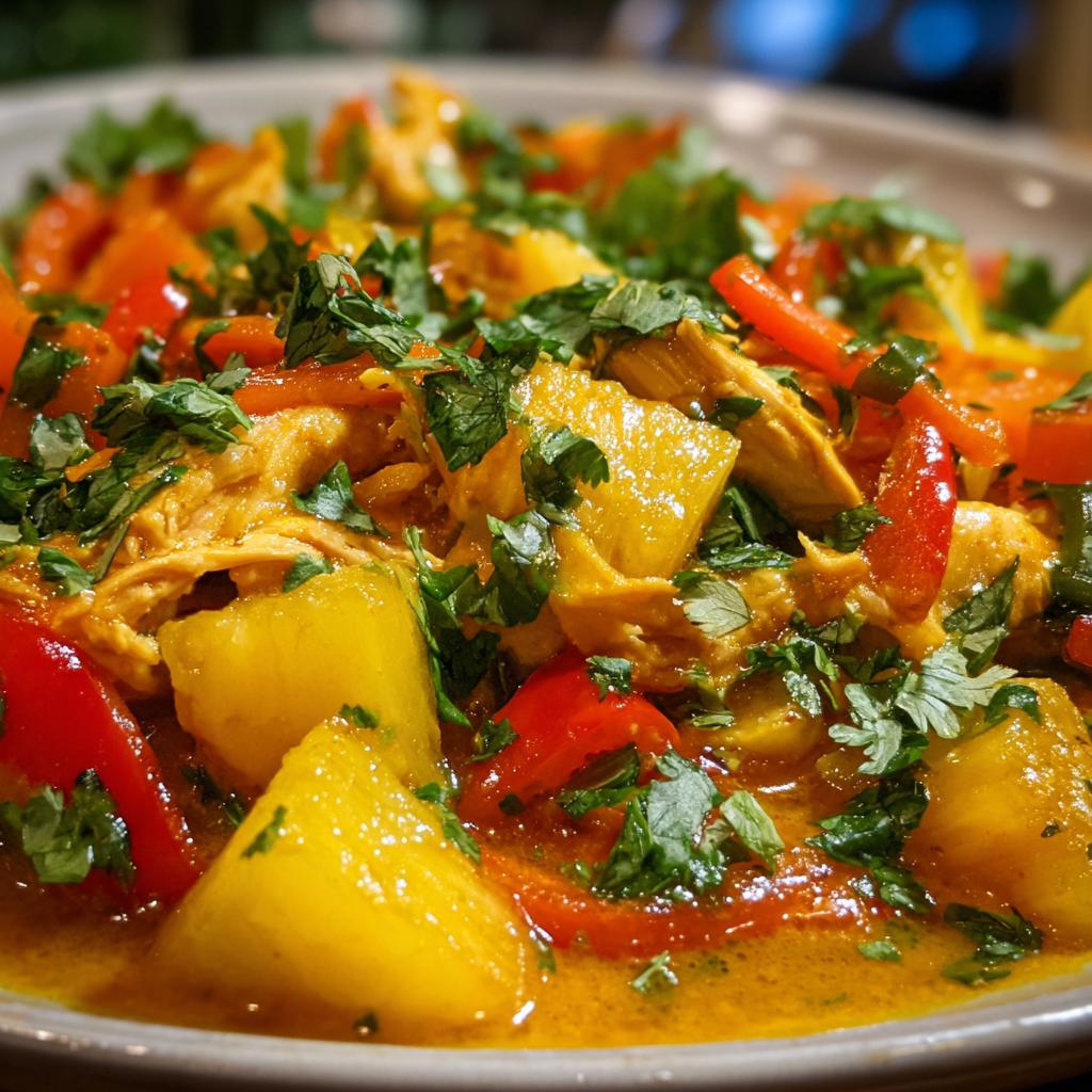 Fruchtiges Hühnchen-Curry