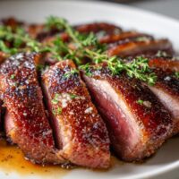 Gebratene Entenbrust mit Kräutern