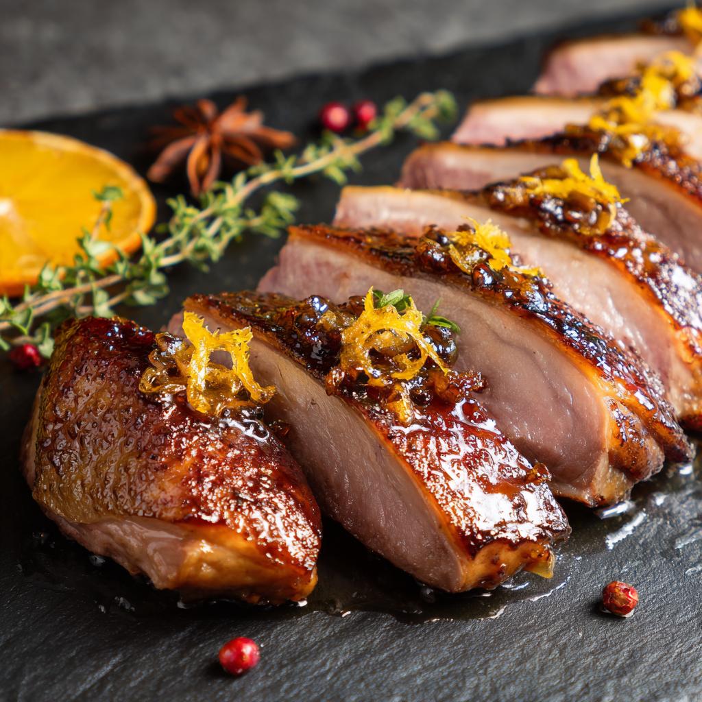 Gebratene Entenbrust mit Weihnachtsgewürzen - detail 1