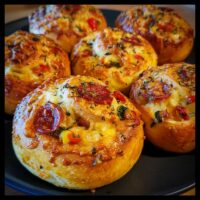 Geburtstags-Pizza-Rollen