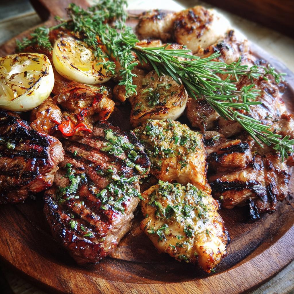 Gegrillte Fleischplatte