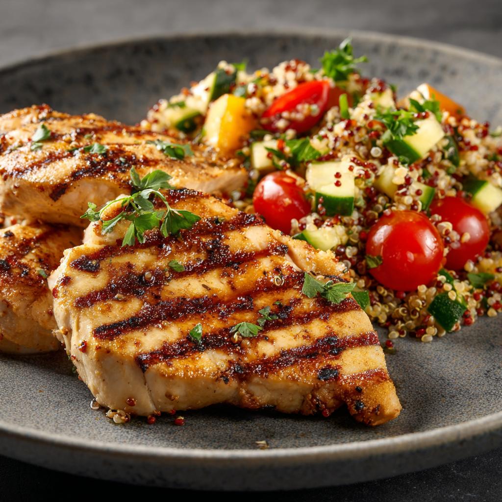 Gegrillte Hähnchenbrust mit Quinoa-Salat - detail 1