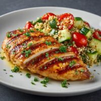 Gegrillte Hähnchenbrust mit Quinoa-Salat