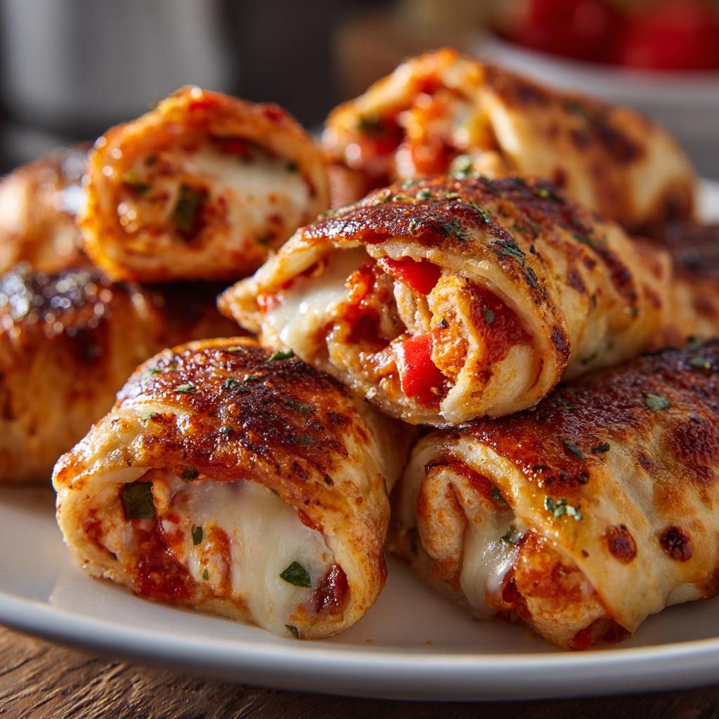 Gegrillte Pizza-Rollen - detail 1