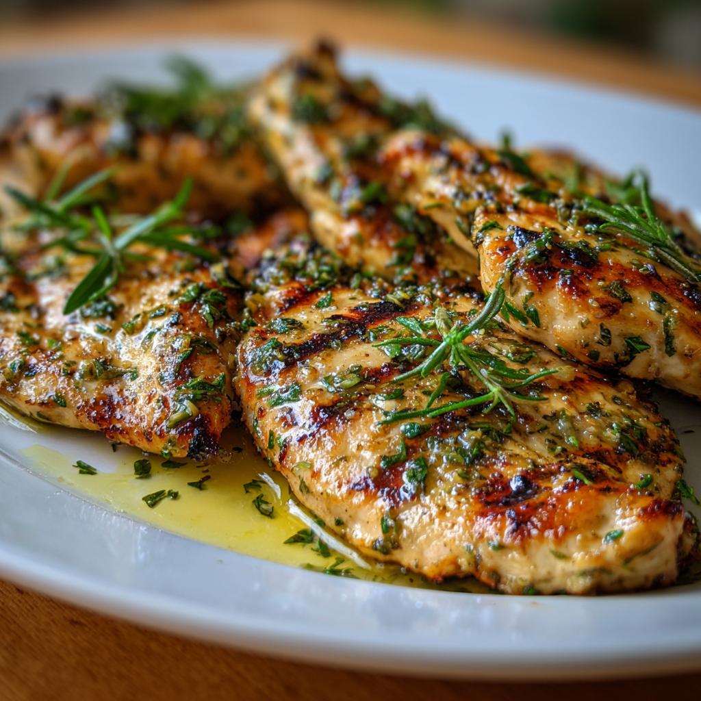 Gegrillte Zitronen-Kräuter-Hähnchenbrust - detail 1
