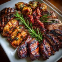 Gegrilltes Fleischfest