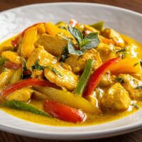 Gelbes Thai-Hühnchen-Curry