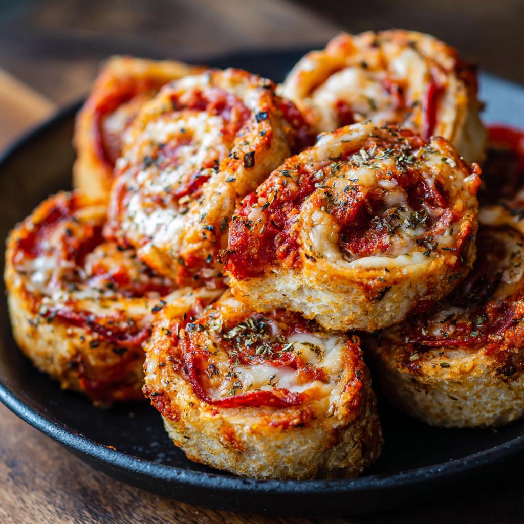 Haferflocken-Pizza-Rollen