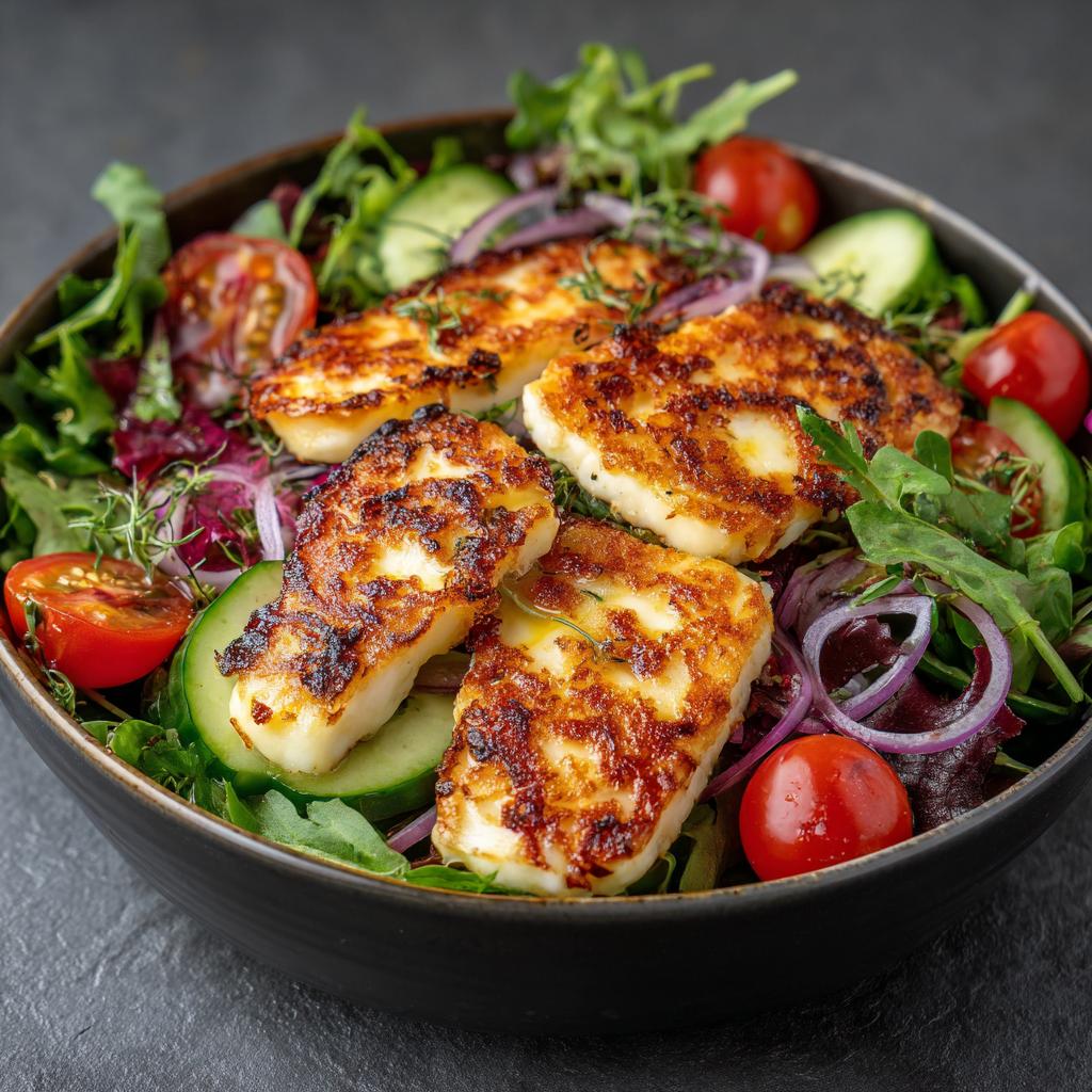 Halloumi-Salat - detail 1