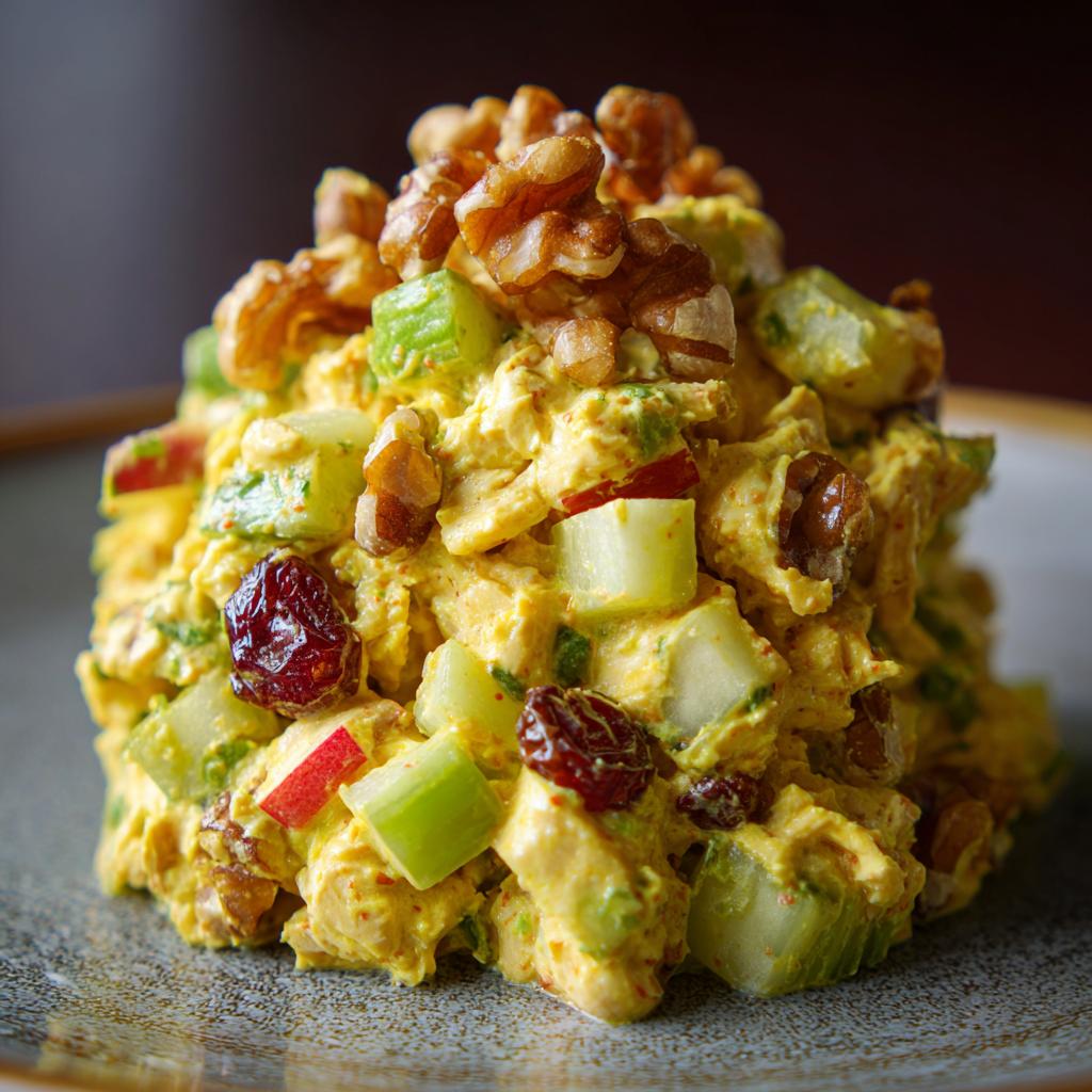 Hähnchen-Curry-Salat