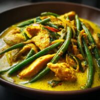 Hähnchen-Curry mit Bohnen