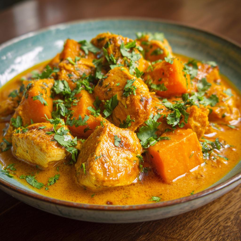 Hühnchen-Curry mit Kürbis