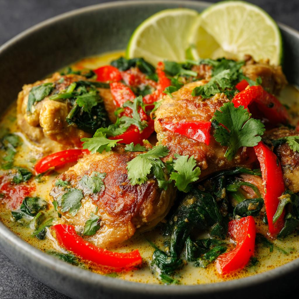 Hähnchen Kokosmilch Curry