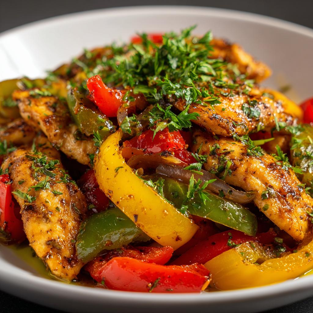 Hähnchenbrust mit Paprika - detail 1