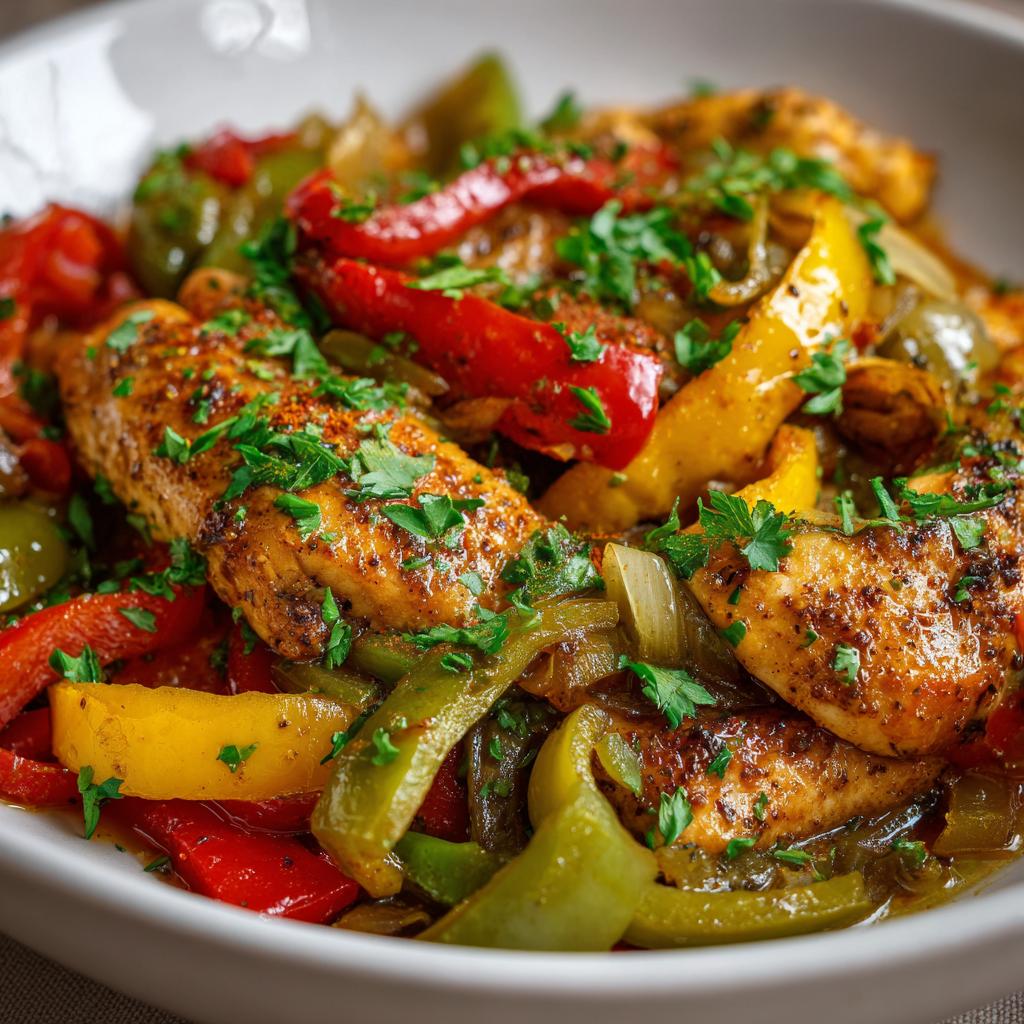 Hähnchenbrust mit Paprika