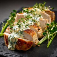Hähnchenbrust mit Quark
