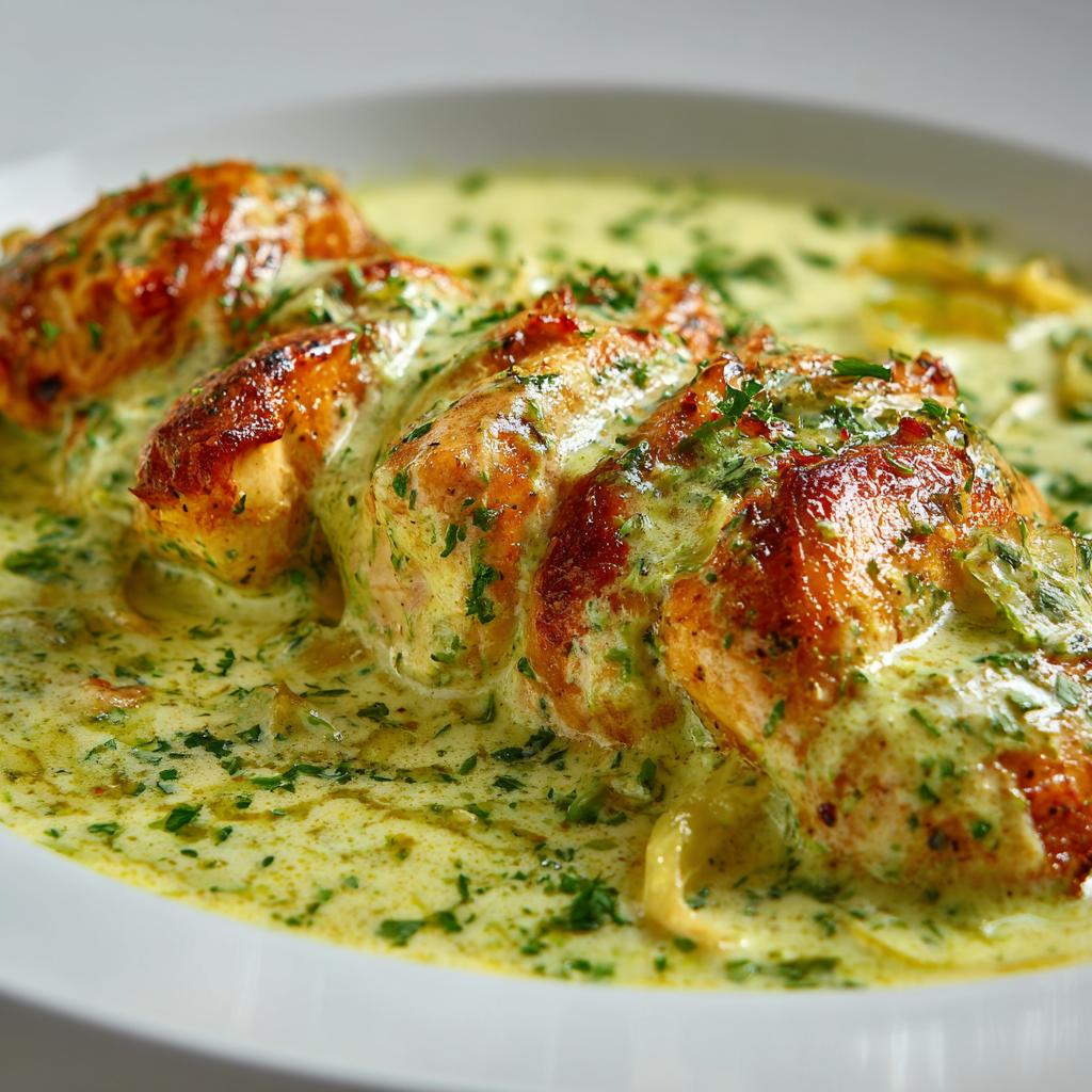 Hähnchenfilet in Pesto-Sahne