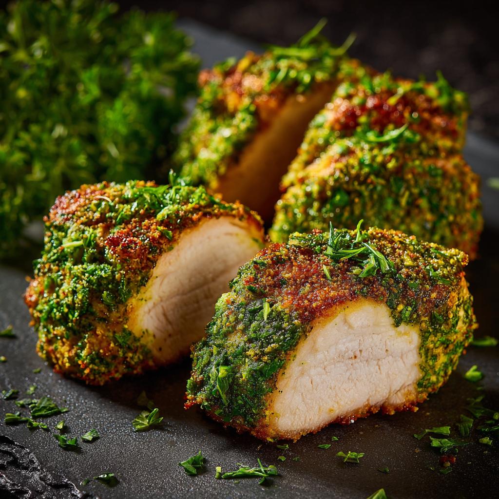 Hähnchenfilet mit Kräuterkruste - detail 1